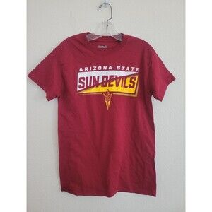 NWOT Arizona State Sun Devils Red Shirt Short Sleeve 100% Cotton Men's Small